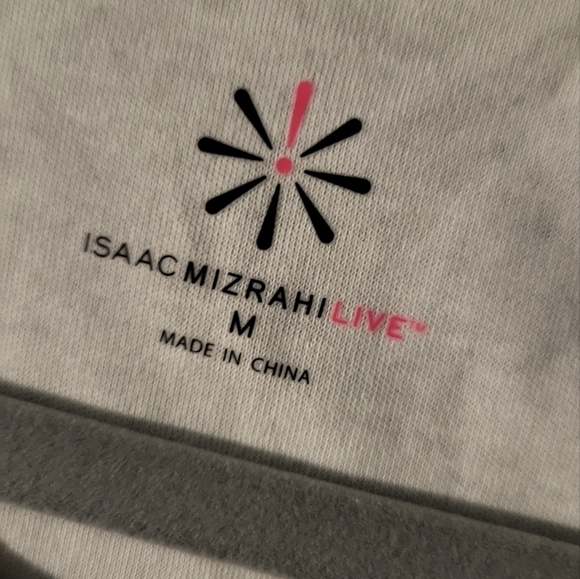 Issac Mizrahi Live Gradient Ombre Short Sleeve Cotton Top - Picture 7 of 7